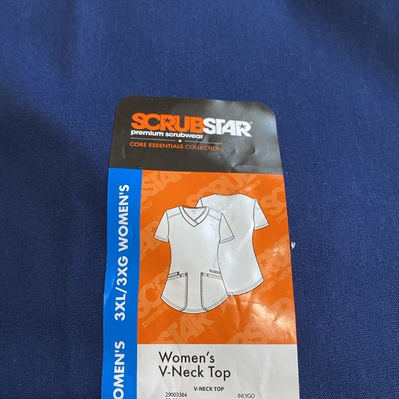 Scrubstar Women's Core Essentials Stretch V-Neck Scrub Top - Picture 6 of 6